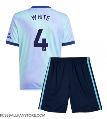 Arsenal Ben White #4 Replik 3rd trikot Kinder 2024-25 Kurzarm (+ Kurze Hosen)